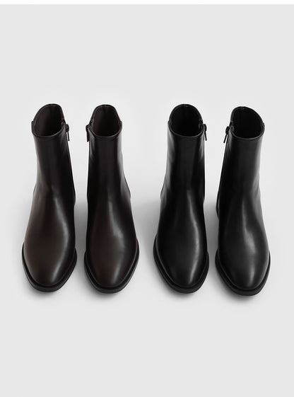 韓國 Sappun Fable Round Ankle Boots (3.5cm)【AU009】