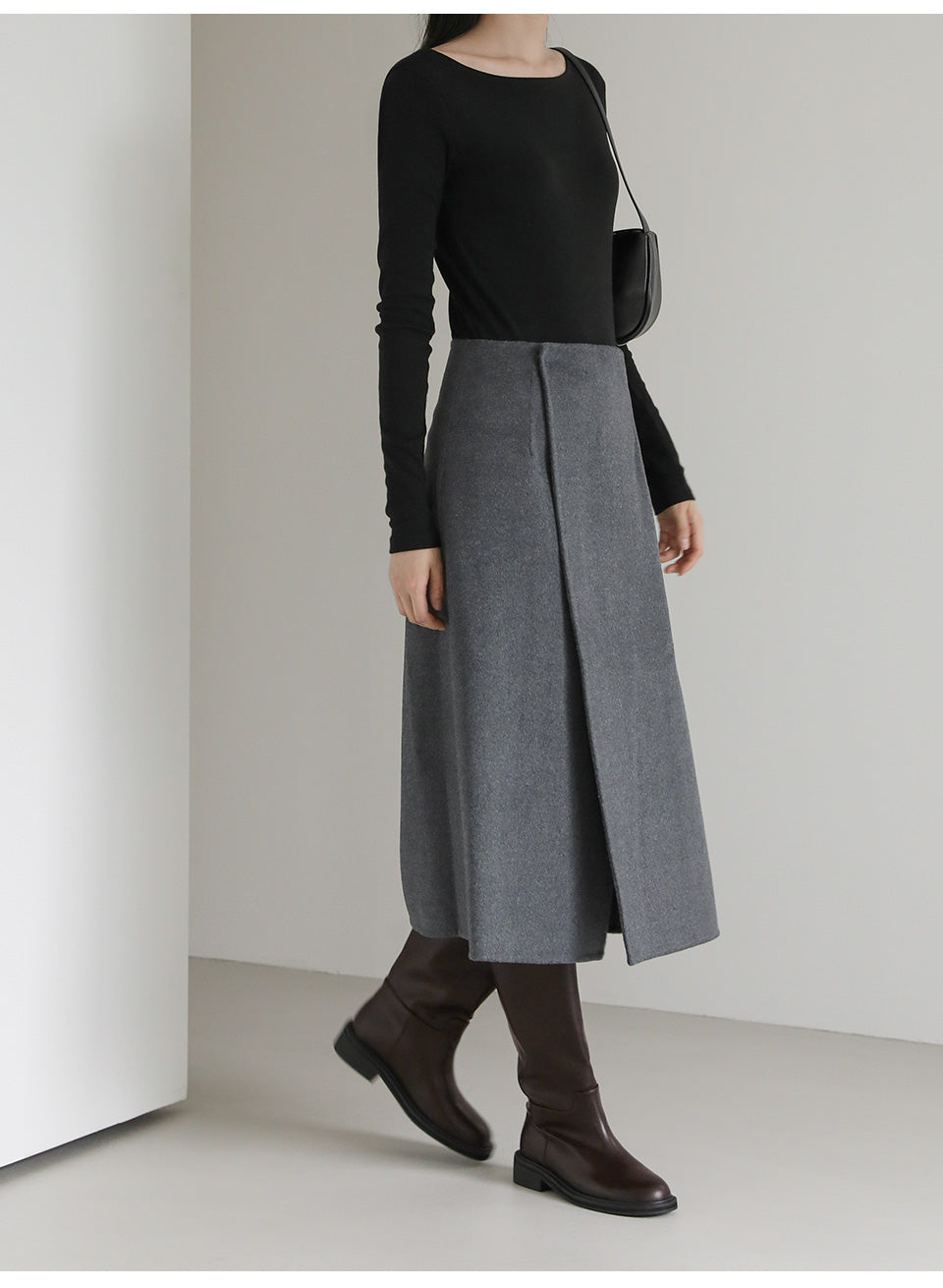 韓國 Sappun Renpur Round Long Boots (3.5cm)【AU019】