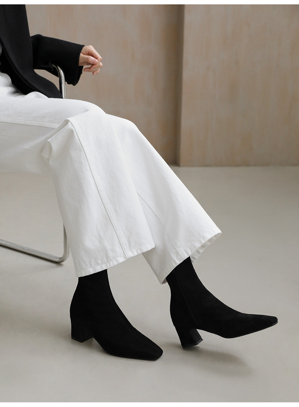 韓國 Sappun Oderin Socks Ankle Boots (5cm)【AU013】