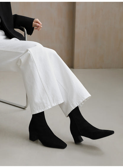 韓國 Sappun Oderin Socks Ankle Boots (5cm)【AU013】