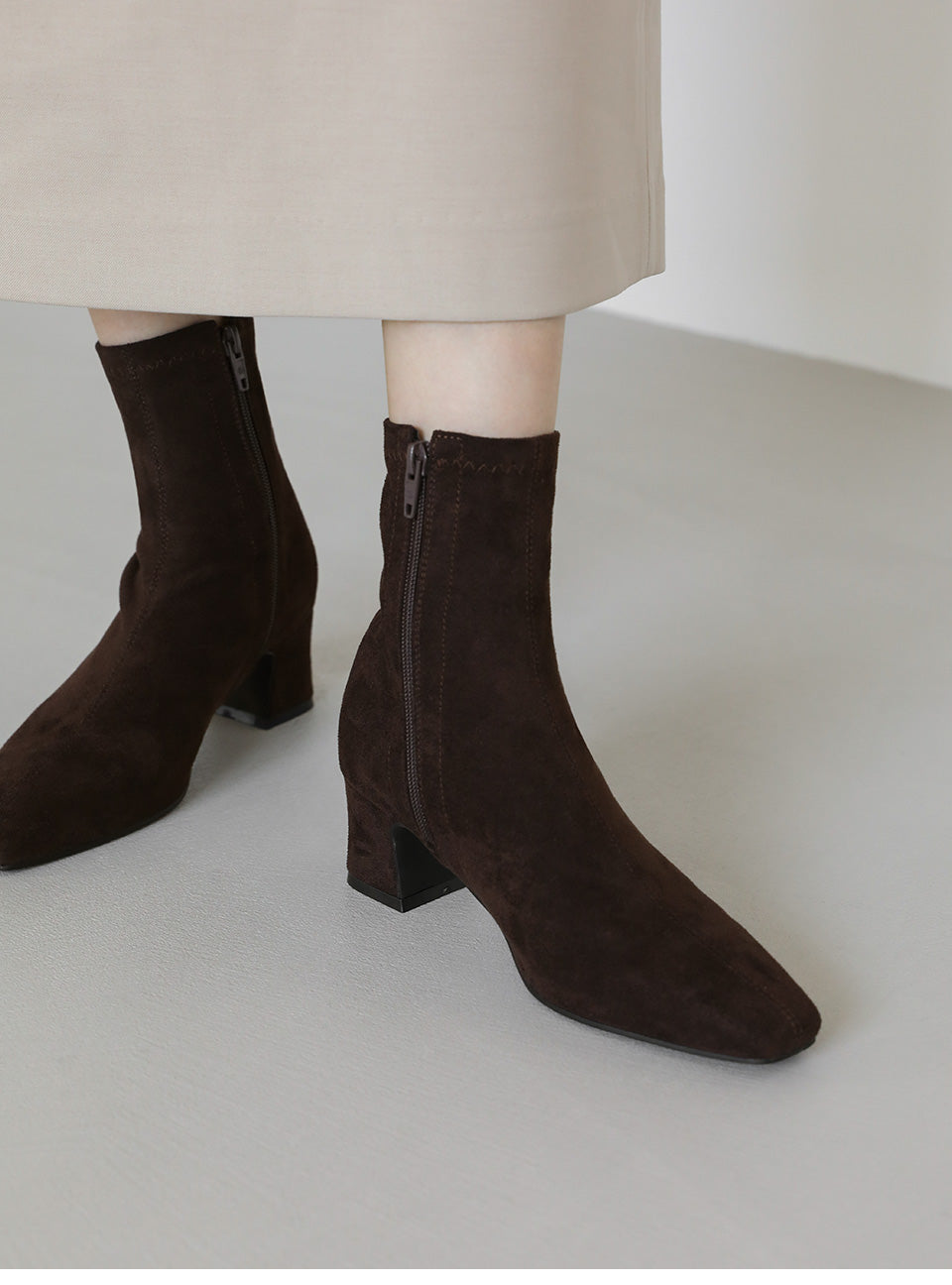 韓國 Sappun Oderin Socks Ankle Boots (5cm)【AU013】