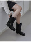 韓國 Sappun Katarin Buckle Strap Mid Boots (3cm)【AU065】