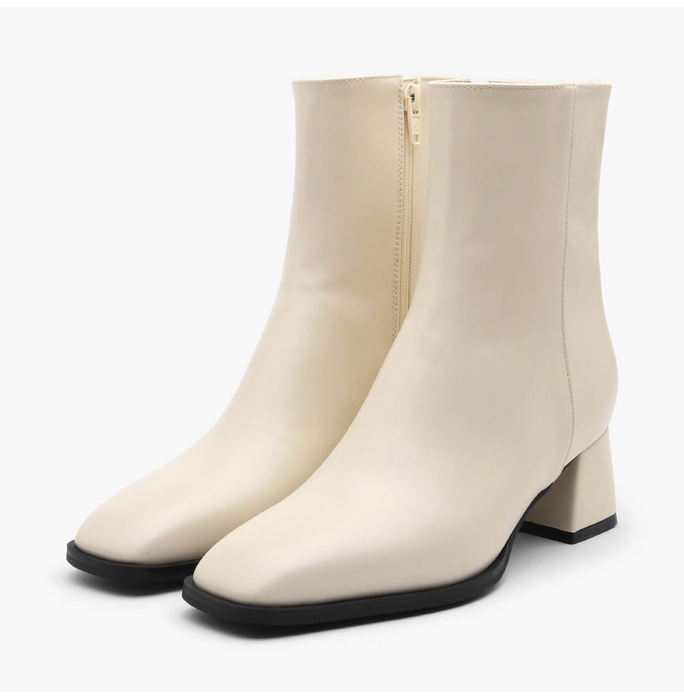 韓國 Sappun Ramiel Square Ankle Boots (5cm)【AU012】