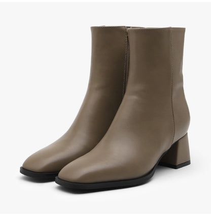 韓國 Sappun Ramiel Square Ankle Boots (5cm)【AU012】