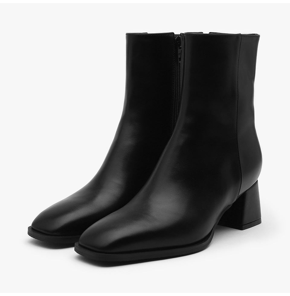 韓國 Sappun Ramiel Square Ankle Boots (5cm)【AU012】