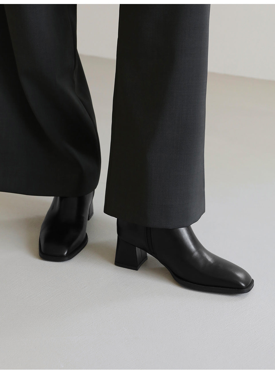 韓國 Sappun Ramiel Square Ankle Boots (5cm)【AU012】