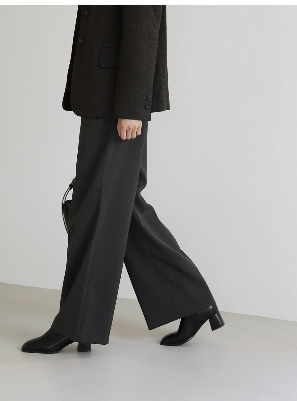 韓國 Sappun Ramiel Square Ankle Boots (5cm)【AU012】