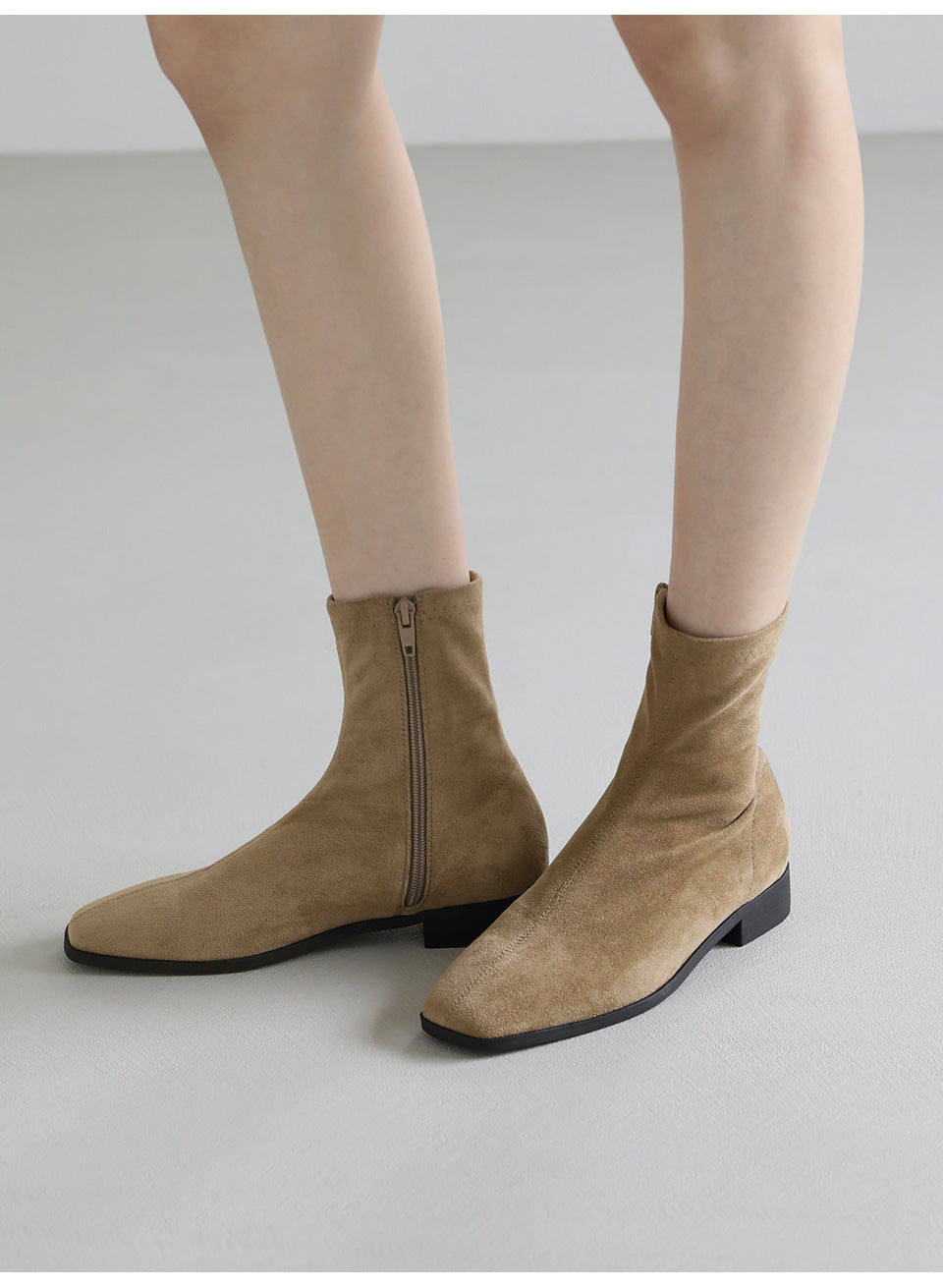 韓國 Sappun Rutini Socks Ankle Boots (2.5cm)【AU007】