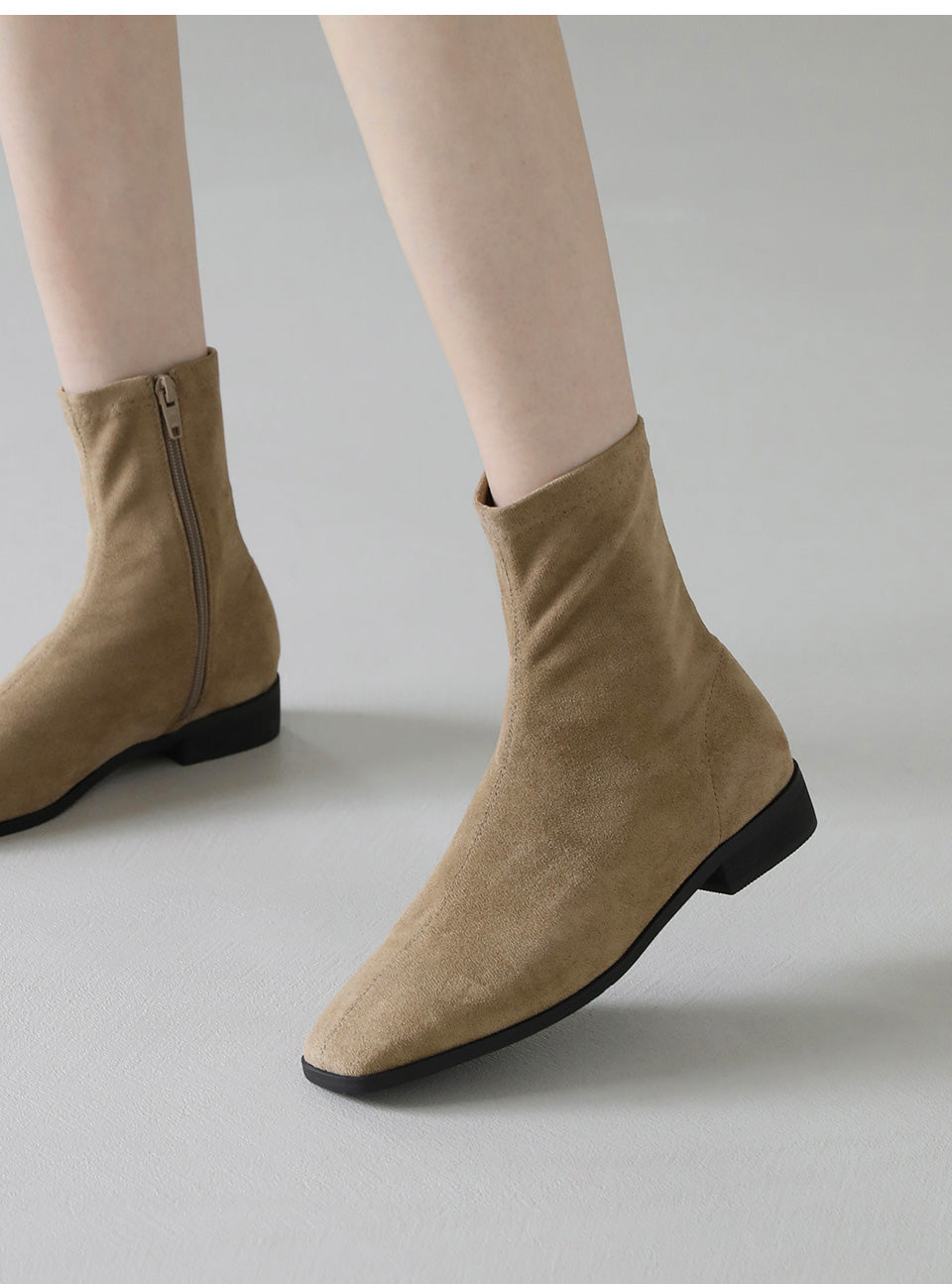 韓國 Sappun Rutini Socks Ankle Boots (2.5cm)【AU007】