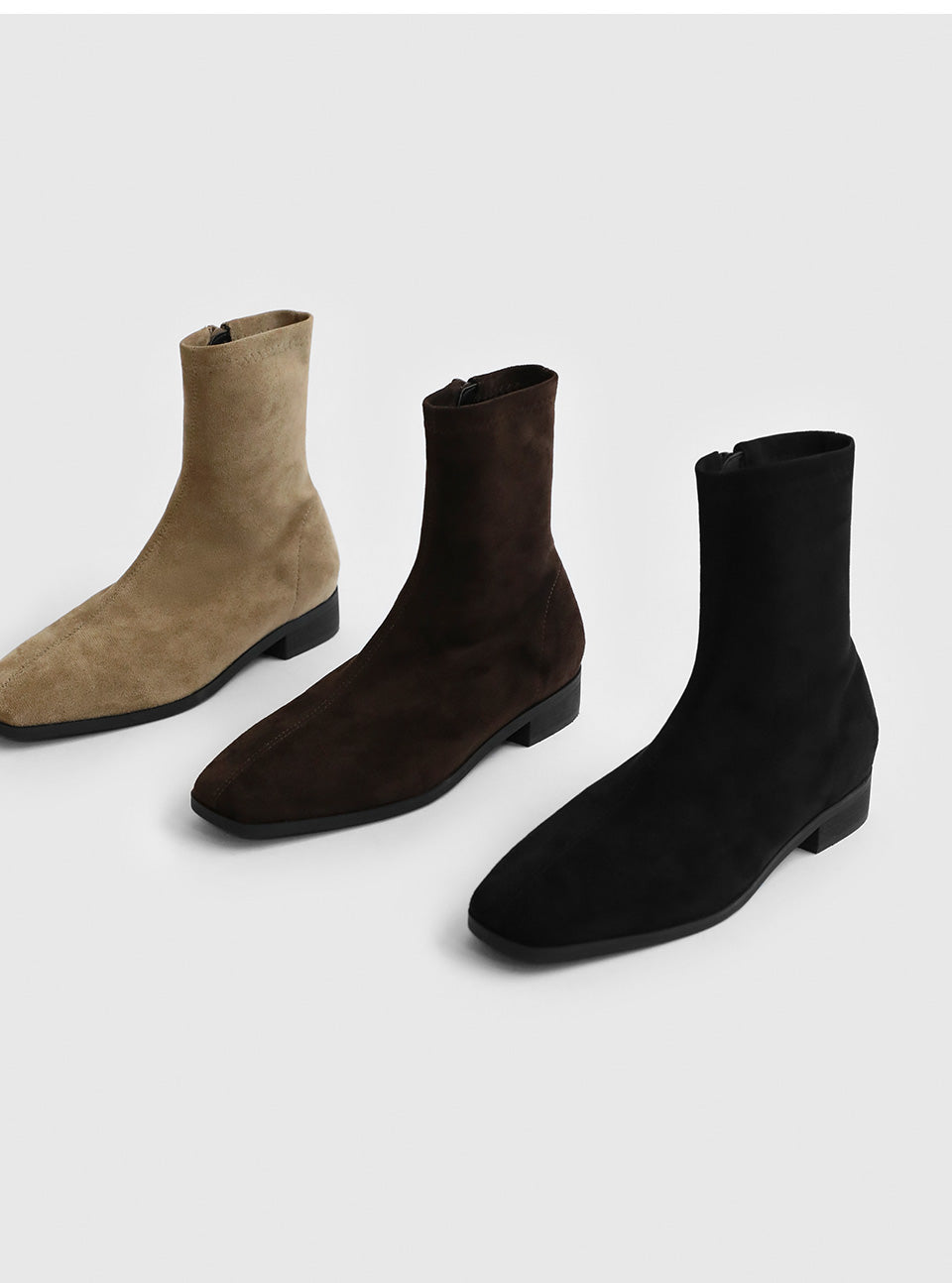 韓國 Sappun Rutini Socks Ankle Boots (2.5cm)【AU007】