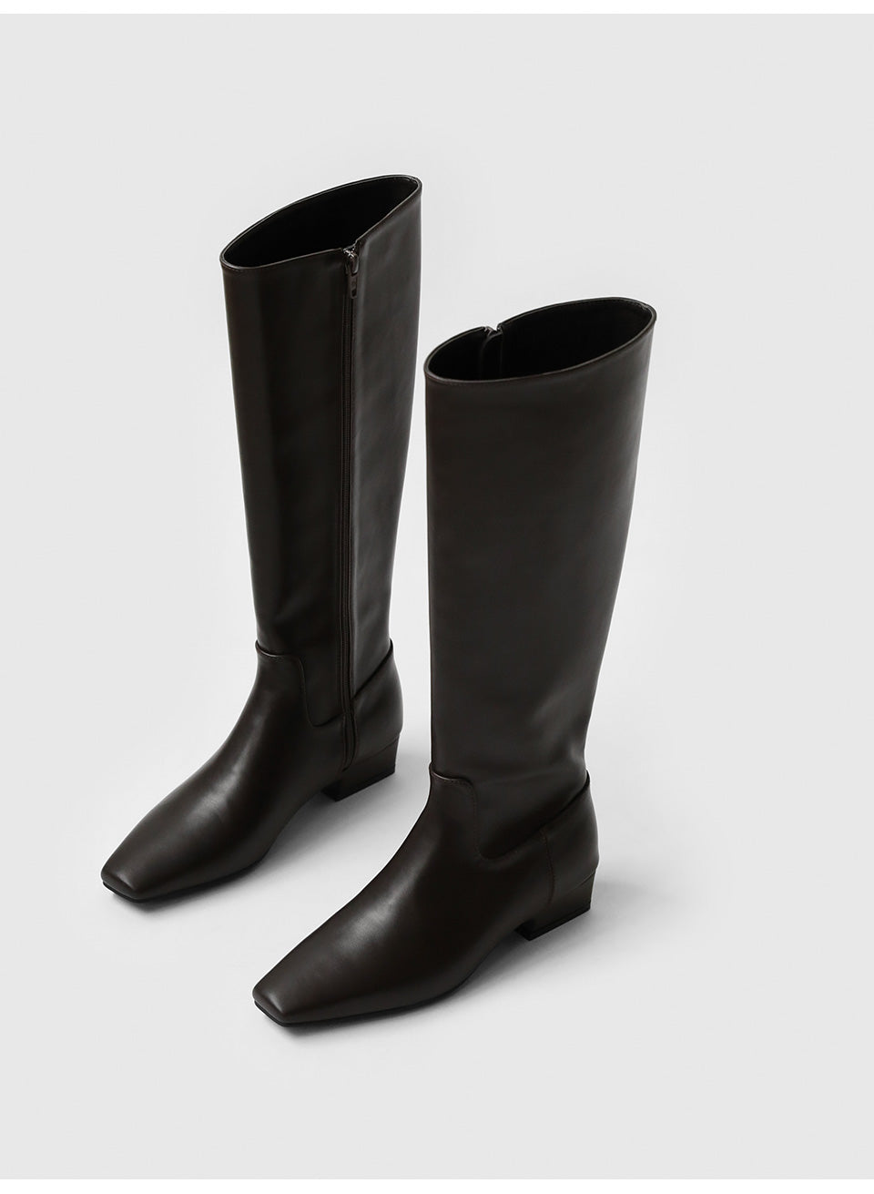 韓國 Sappun Mendena Square Long Boots (3cm)【AU063】