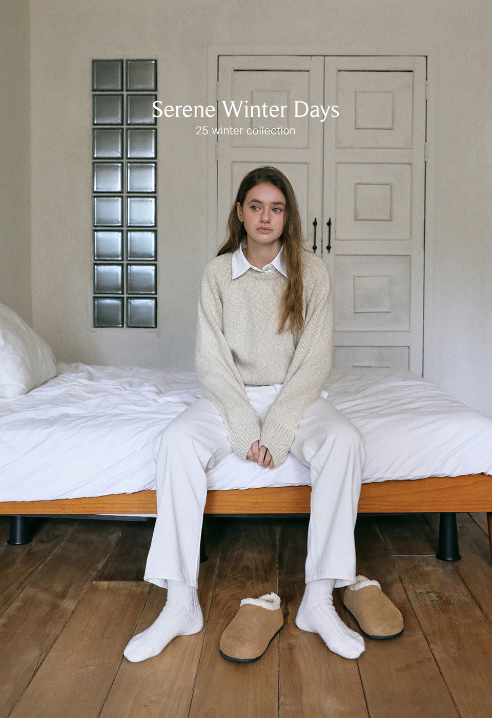 韓國 Sappun Harpers Fur-lined Slippers (4cm)【AU040】