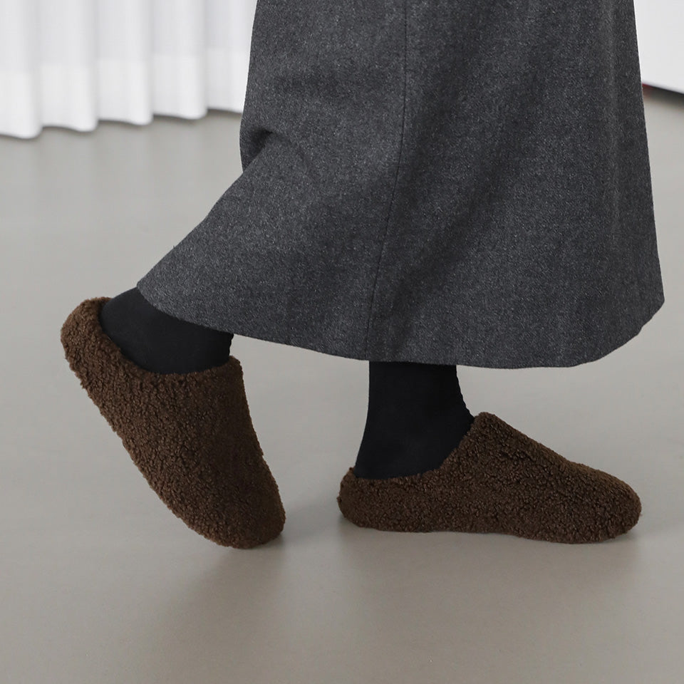 韓國 Sappun Torrison Wool Slippers (3cm)【AU041】
