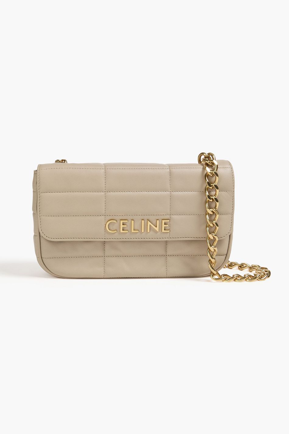 CELINE Quilted leather shoulder bag