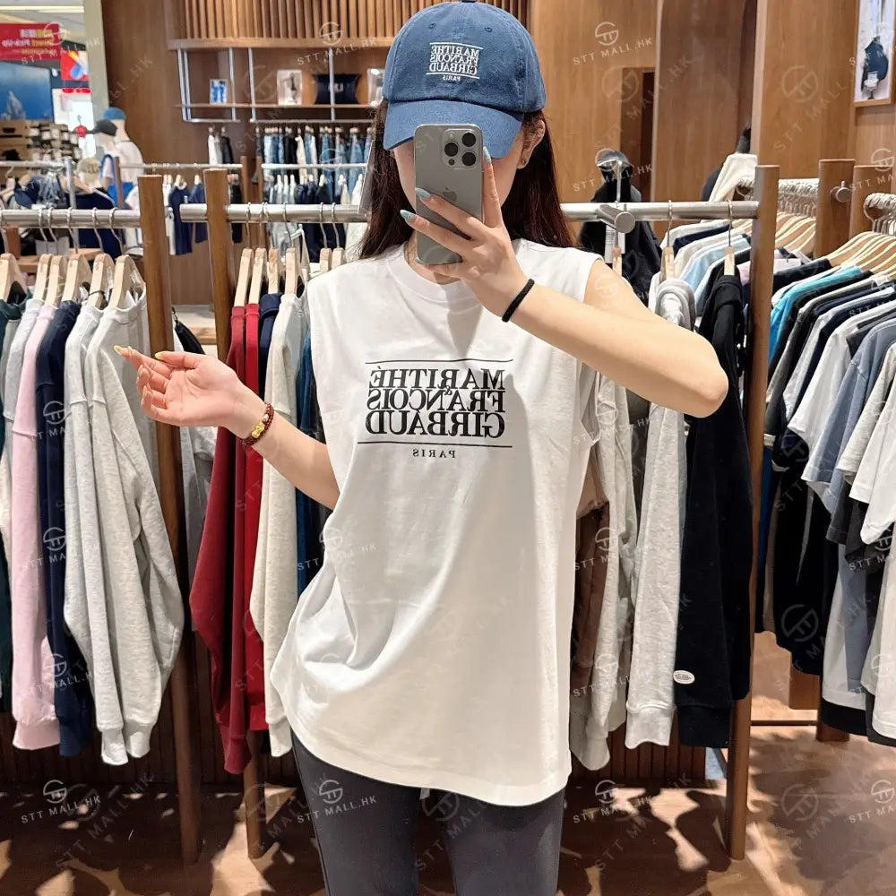 【現貨】韓國 Marithe Francois Girbaud CLASSIC LOGO SLEEVELESS【MF572】 一般商品