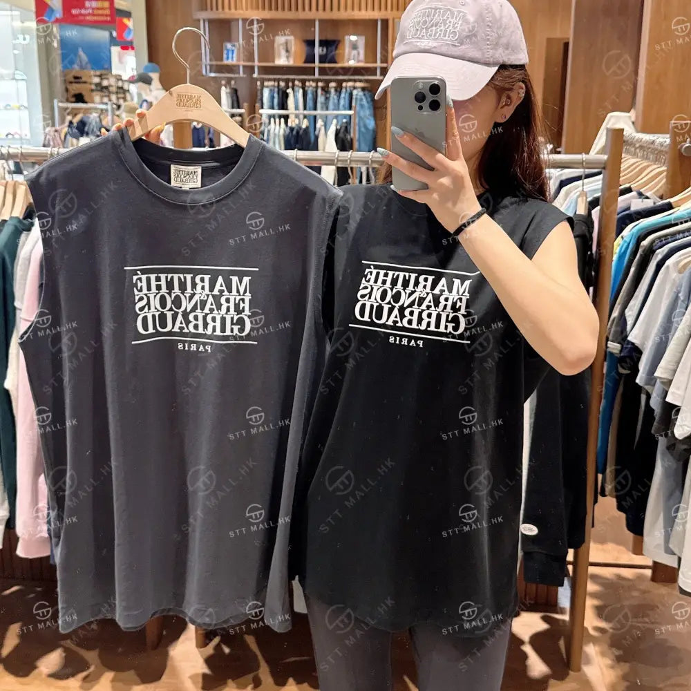 【現貨】韓國 Marithe Francois Girbaud CLASSIC LOGO SLEEVELESS【MF572】 一般商品