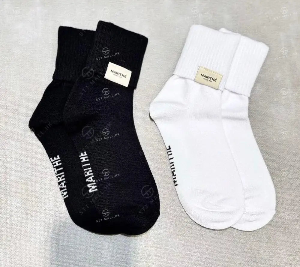 【現貨】韓國 Marithe Francois Girbaud W Regular Logo Socks【MF640】 一般商品