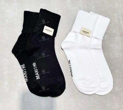 【現貨】韓國 Marithe Francois Girbaud W Regular Logo Socks【MF640】 一般商品