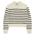 【現貨】韓國 Marithe Francois Girbaud W Stripe Polo Knit 【ST200】 Ivory / M