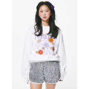 Mardi Mercredi Sweatshirt Flowermardi Blossom (White Lavender) [韓國連線 W]