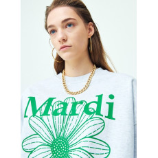 Mardi Mercredi Sweatshirt Flowermardi (Heather Green) [韓國連線 W]