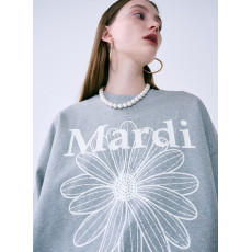 Mardi Mercredi Sweatshirt Flowermardi (Grey Ivory) [韓國連線 W]