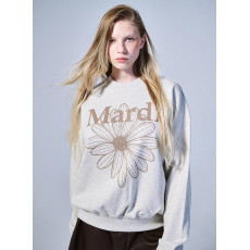 Mardi Mercredi Sweatshirt Flowermardi (Oatmeal Taupe) [韓國連線 W]