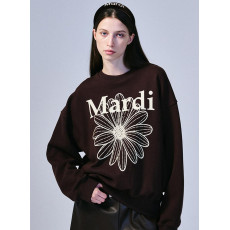 Mardi Mercredi Sweatshirt Flowermardi (Brown Cream) [韓國連線 W]