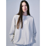 Mardi Mercredi Sweatshirt Satin Spade (Oatmeal) [韓國連線 W]