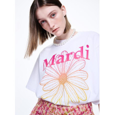 Mardi Mercredi Tshirt Flowermardi Gradation (White Pink) [韓國連線 W]