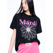 Mardi Mercredi Tshirt Flowermardi Gradation (Black Pink) [韓國連線 W]