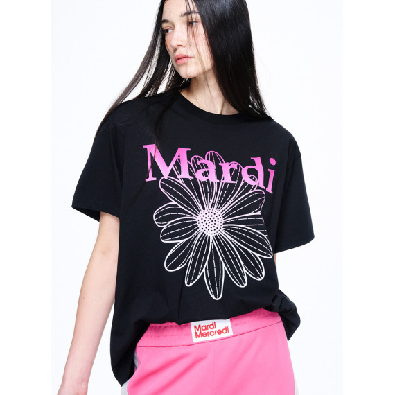 Mardi Mercredi Tshirt Flowermardi Gradation (Black Pink) [韓國連線 W]