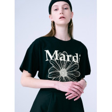 Mardi Mercredi Tshirt Flowermardi (Black Cream) [韓國連線 W]