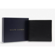 Polo Ralph Lauren Pony-embossed coin-pocket pebbled leather wallet