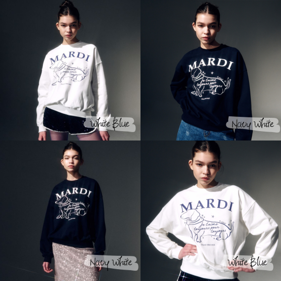 Mardi Mercredi Sweatshirt Holiday Swing The Tail Ddanji [韓國連線W]