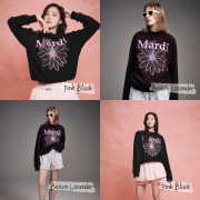 Mardi Mercredi Sweatshirt Flowermardi Needlework [韓國連線W]