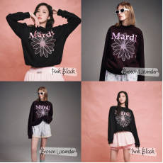 Mardi Mercredi Sweatshirt Flowermardi Needlework [韓國連線W]