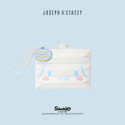 韓國直送 Joseph & Stacey X Sanrio聯乘 Lucky 皺褶針織手提袋