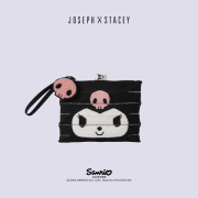 韓國直送 Joseph & Stacey X Sanrio聯乘 Lucky 皺褶針織手提袋