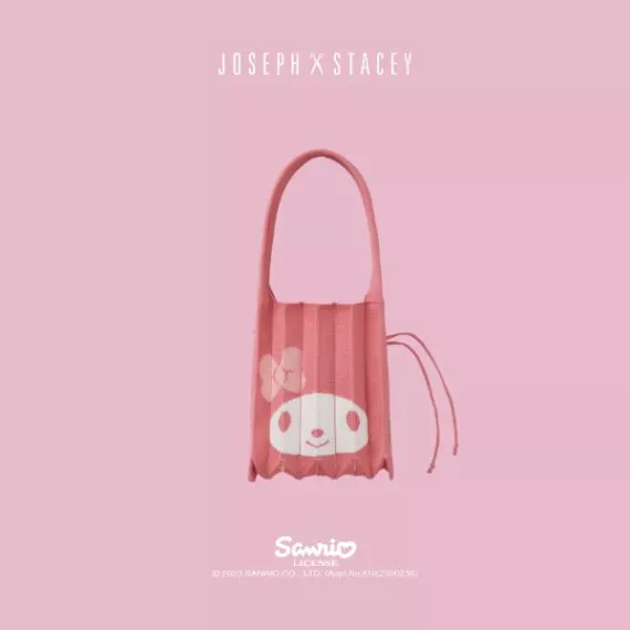 韓國直送 Joseph and Stacey 褶皺針織袋 / My Melody (不包括吊飾)