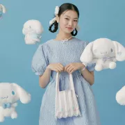 韓國直送 Joseph and Stacey 褶皺針織袋 / Cinnamoroll (不包括吊飾)