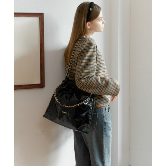 [韓國直送] Anoetic Draw Chain Shoulder Bag / 兩色入