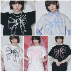 RonRon Big Ribbon Line T-shirt [韓國連線W]