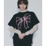 RonRon Big Ribbon Line T-shirt [韓國連線W]