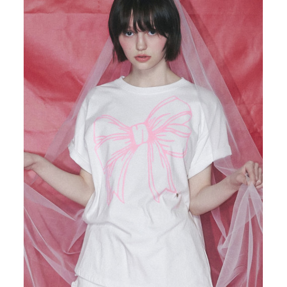 RonRon Big Ribbon Line T-shirt [韓國連線W]