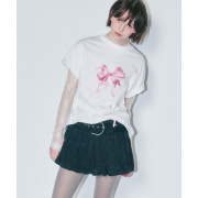 RonRon Double Ribbon Basic Fit T-Shirt [韓國連線W]