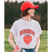 RonRon Strawberry Ribbon Basic Fit T-Shirt [韓國連線W]