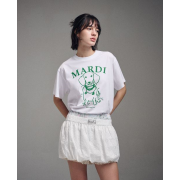 Mardi Mercredi T-shirt Swing The Tail Ddanji Pearl Necklace [韓國連線W]