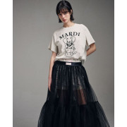 Mardi Mercredi T-shirt Swing The Tail Ddanji Pearl Necklace [韓國連線W]