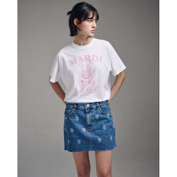 Mardi Mercredi T-shirt Swing The Tail Ddanji Pearl Necklace [韓國連線W]